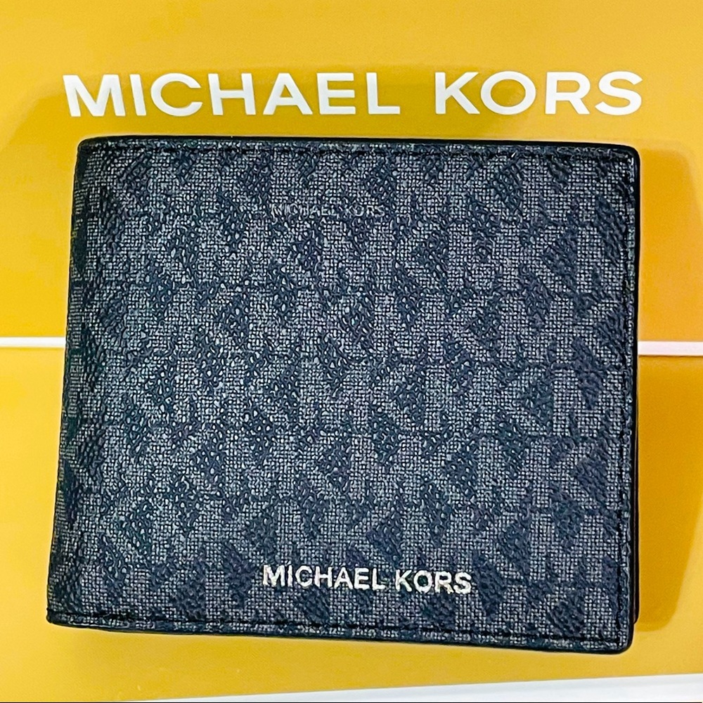 NWT Michael Kors black Cooper Billfold Wallet - Picture 3 of 9